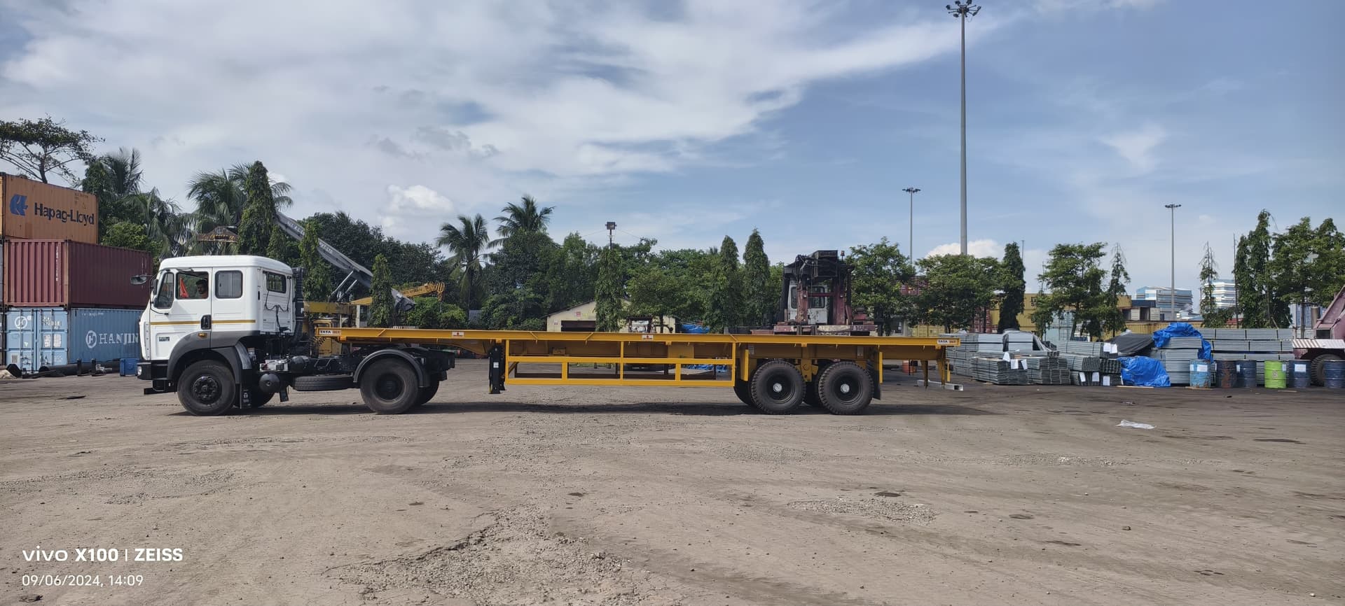 CFS Haldia - Reach stacker operations