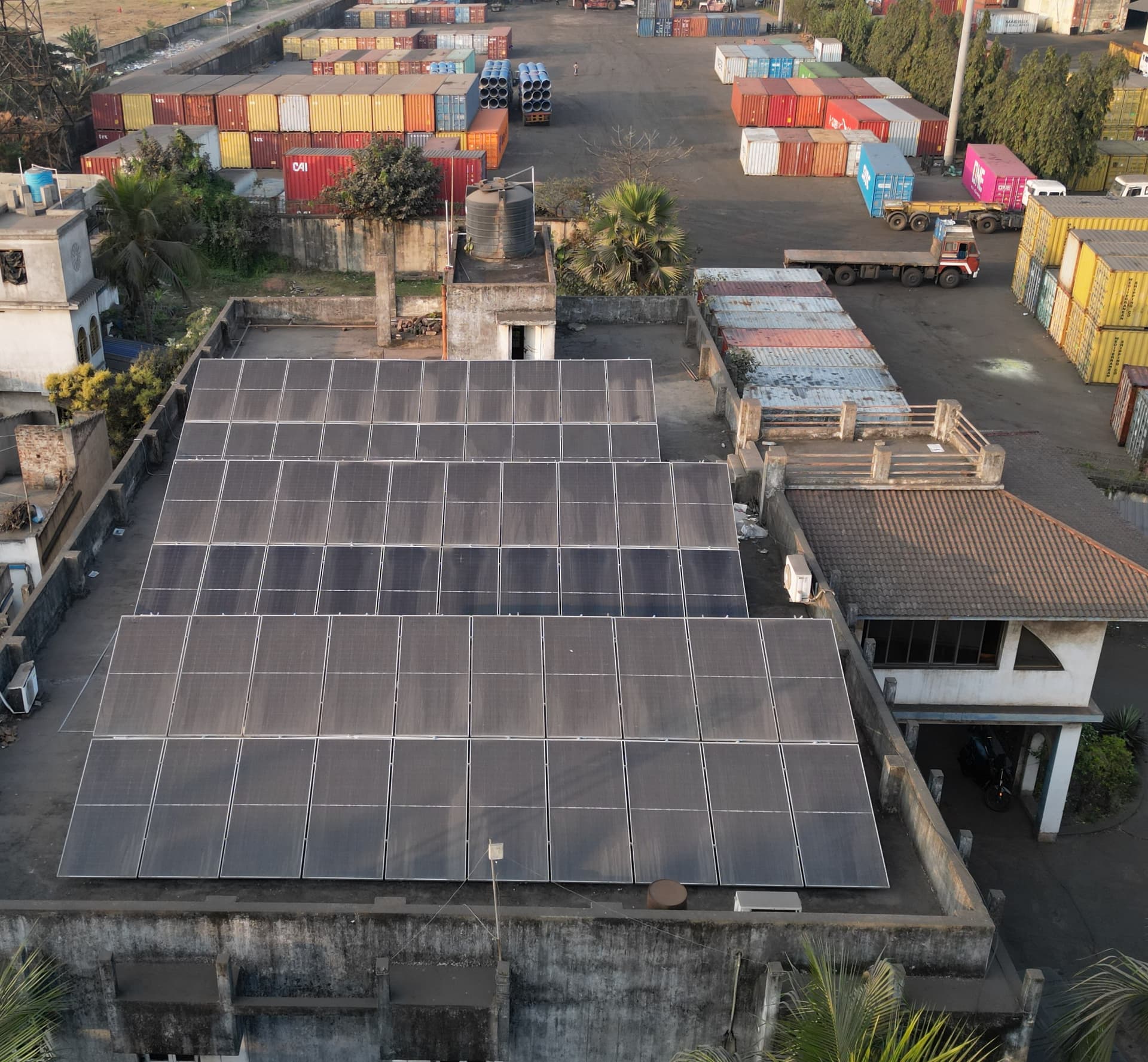 Solar power plant โ CFS Haldia green energy facility